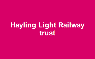 Hayling Light Railway trust